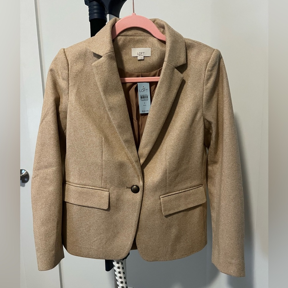 NWT: Loft brown blazer jacket